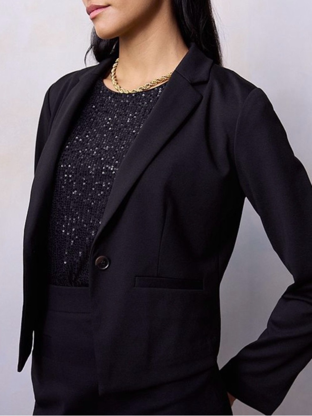 LC Lauren Conrad Black Single-Button Blazer NWT Size XXL